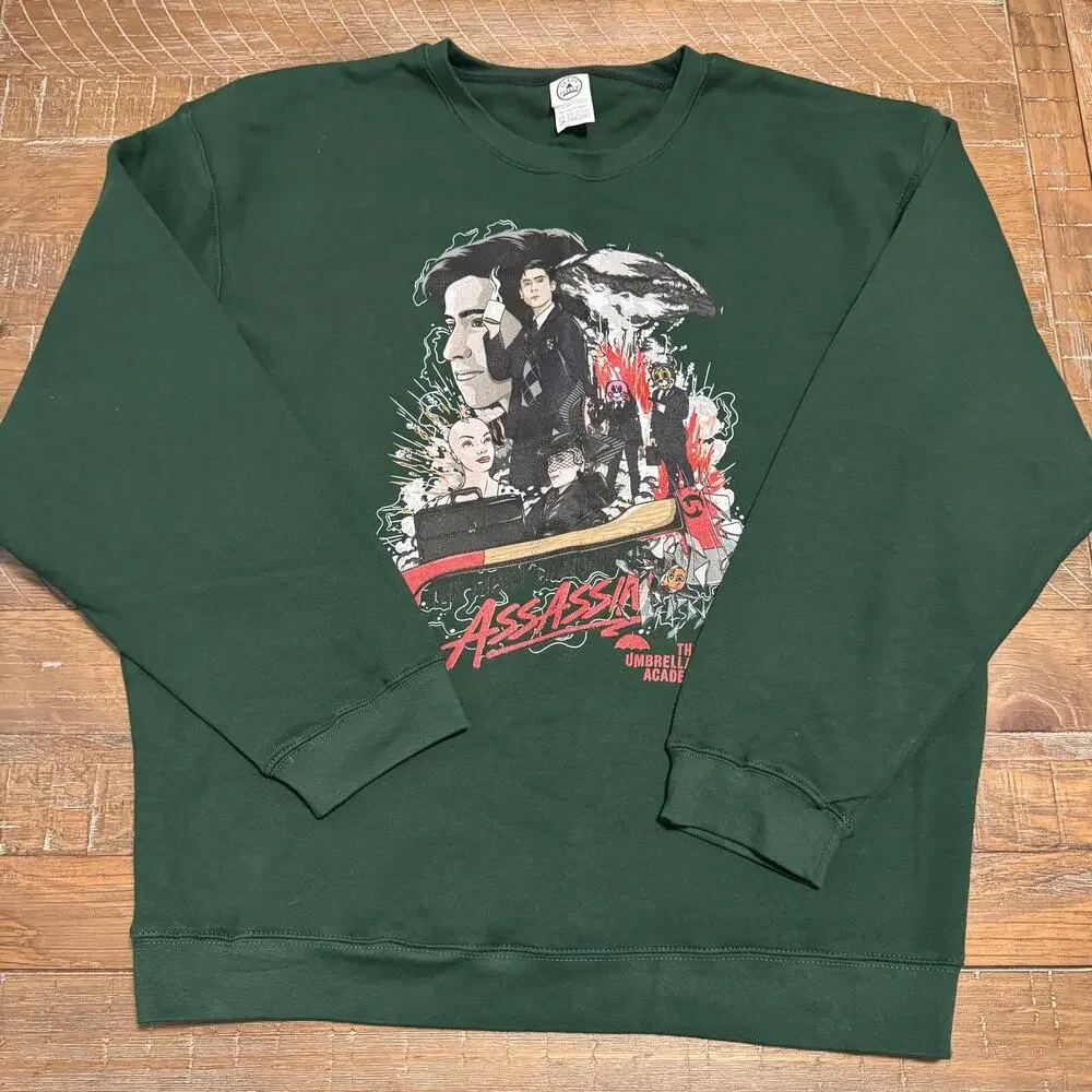 The Umbrella Academy Number Five Most Dangerous Assassin Crewneck Sweatshirt 2XL